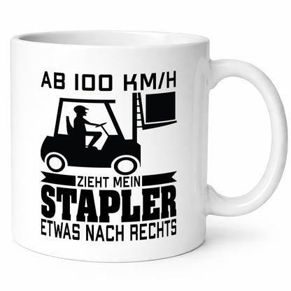 Mein Stapler zieht nach rechts | Staplerfahrer lustiger Spruch Geschenk Humor