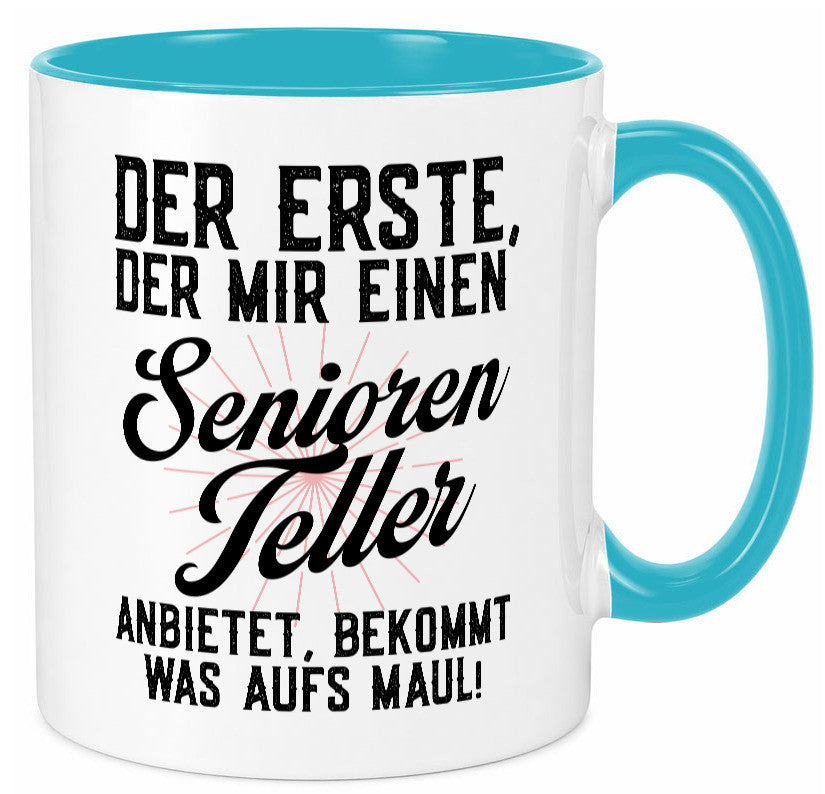 Senioren Teller | rentner Ruhestand lustig Jubiläum Geschenk Tasse