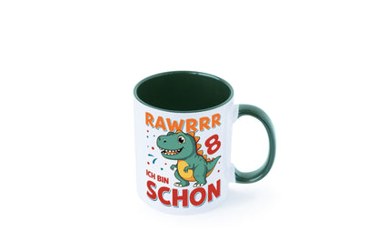 8. Geburtstag | 8 Jahre Raw ich bin schon T-Rex Geschenk Geschenkidee lustiger