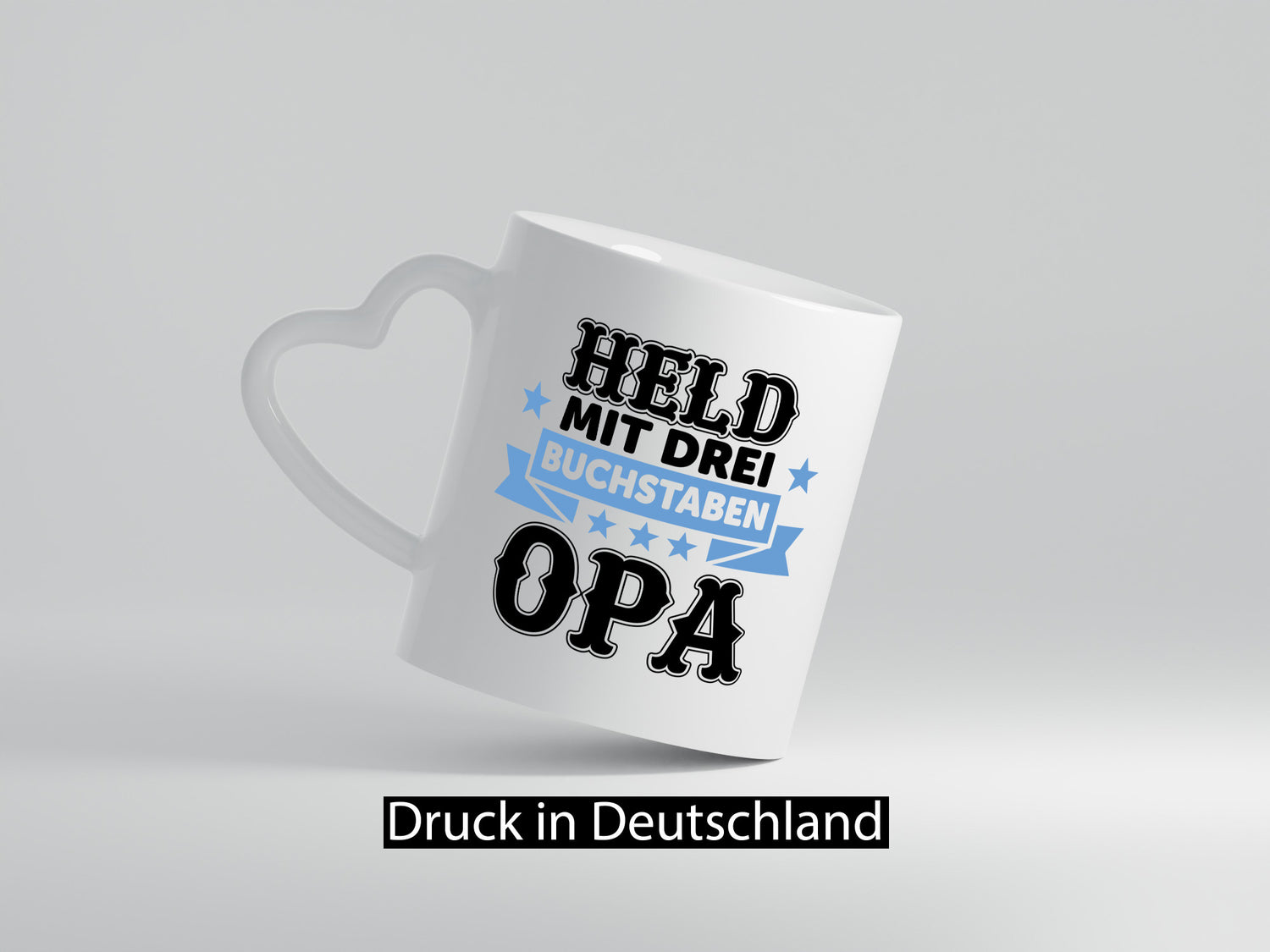 Held, drei Buchstaben, Opa | Held Sterne Auszeichnung lustiger Spruch Geschenk