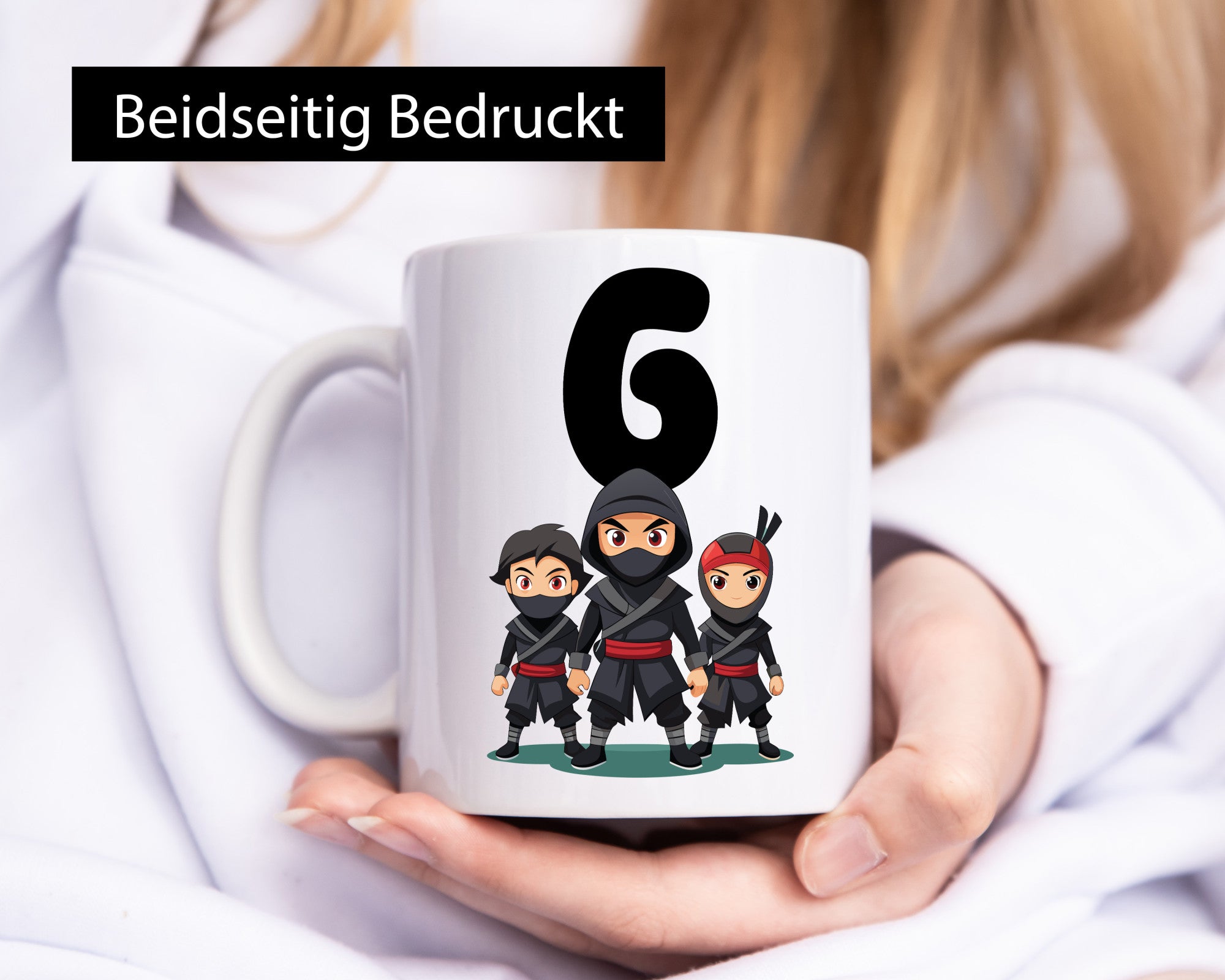 6. Geburtstag | 6 Jahre Ninja lustiger Spruch Geschenk Geschenkidee Tasse