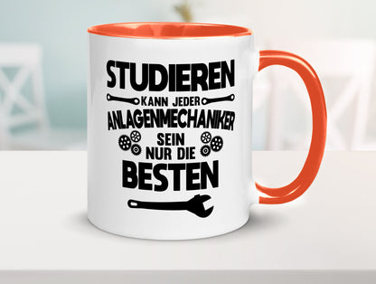 Nur die besten werden Anlagenmechaniker Humor Geschenkidee Tasse