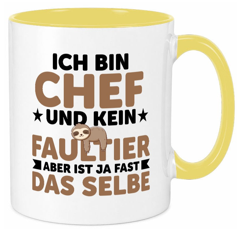 Ich bin kein Faultier: Chef | Führungskraft Vorgesetzter lustig Arbeit Kollegen Tasse