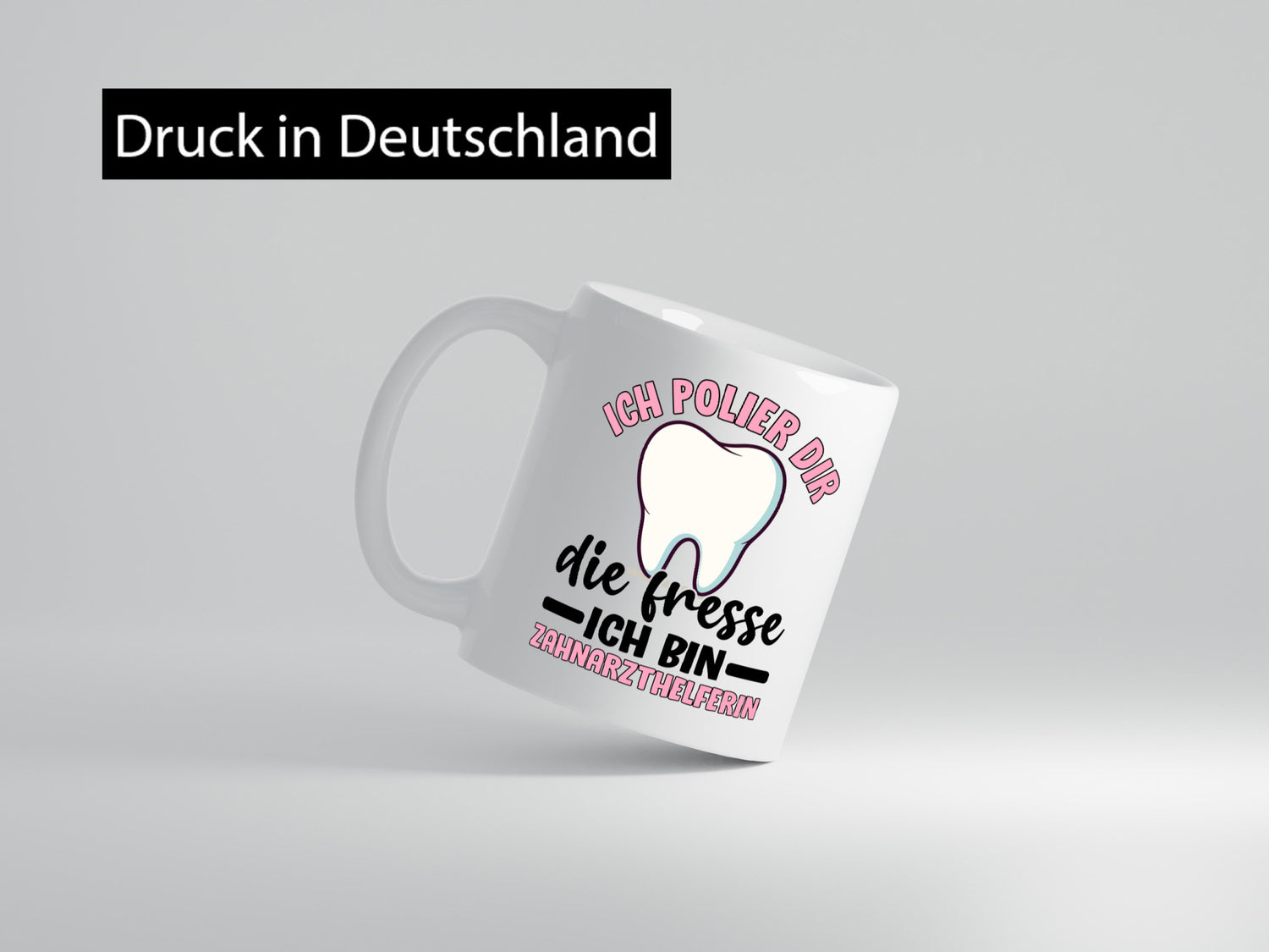 Ich polier dir die Fresse | Zahnarzthelferin Zahnarzt lustig Humor Geschenkidee