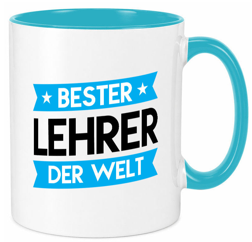 Bester Lehrer | Schule Beruf Schüler Geschenkidee Arbeit Kollegen Büro Humor Tasse