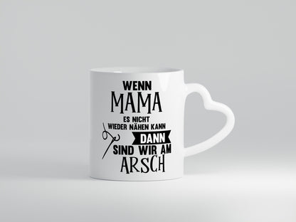 Wenn mama es nicht nähen kann | Nähmaschiene Nadel Geschenkidee Familie Humor