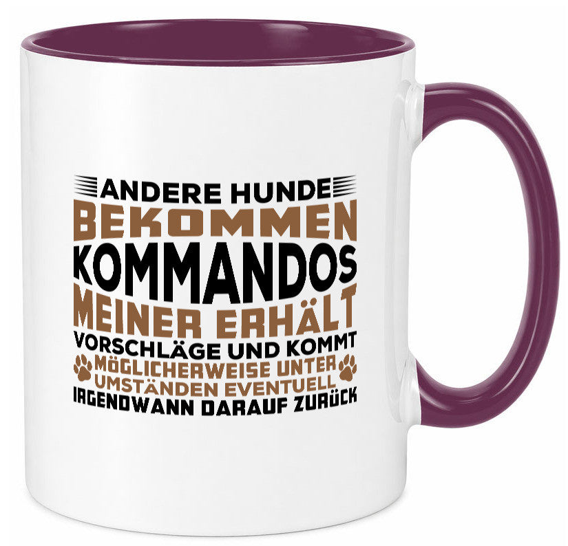 Hunde Training | Hundebesitzer Tasse Hundekommando vl4 Geschenk Tierliebhaber