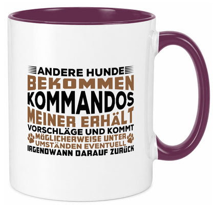 Hunde Training | Hundebesitzer Tasse Hundekommando vl4 Geschenk Tierliebhaber
