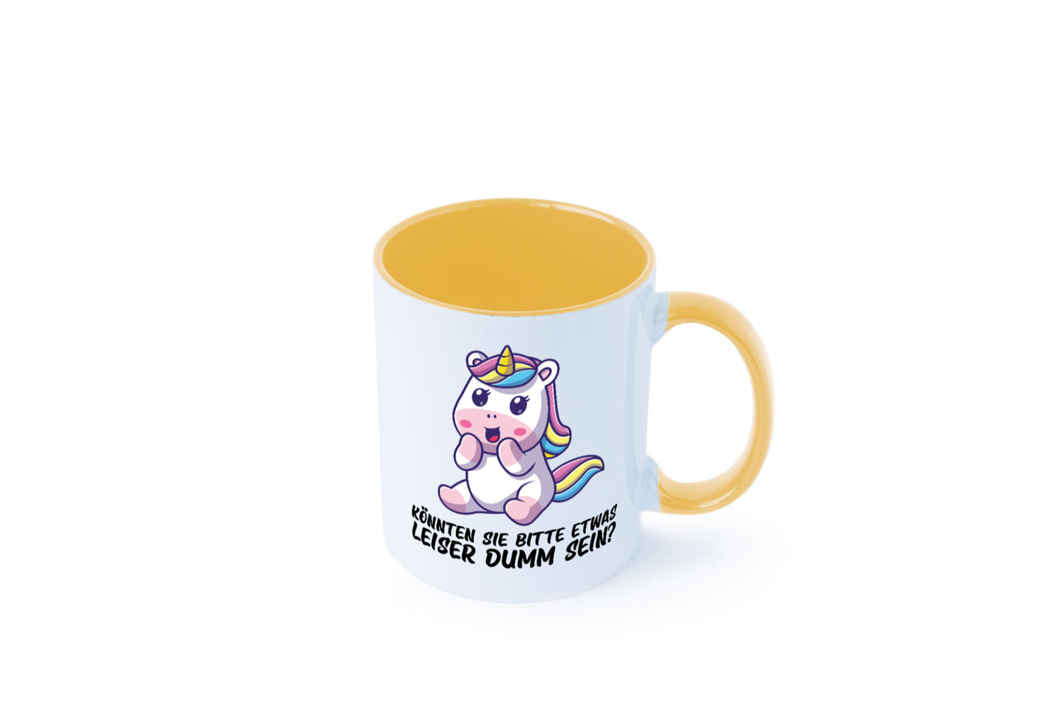 Bitte etwas leiser dumm sein | Dummheit süßes Einhorn Geschenk Humor