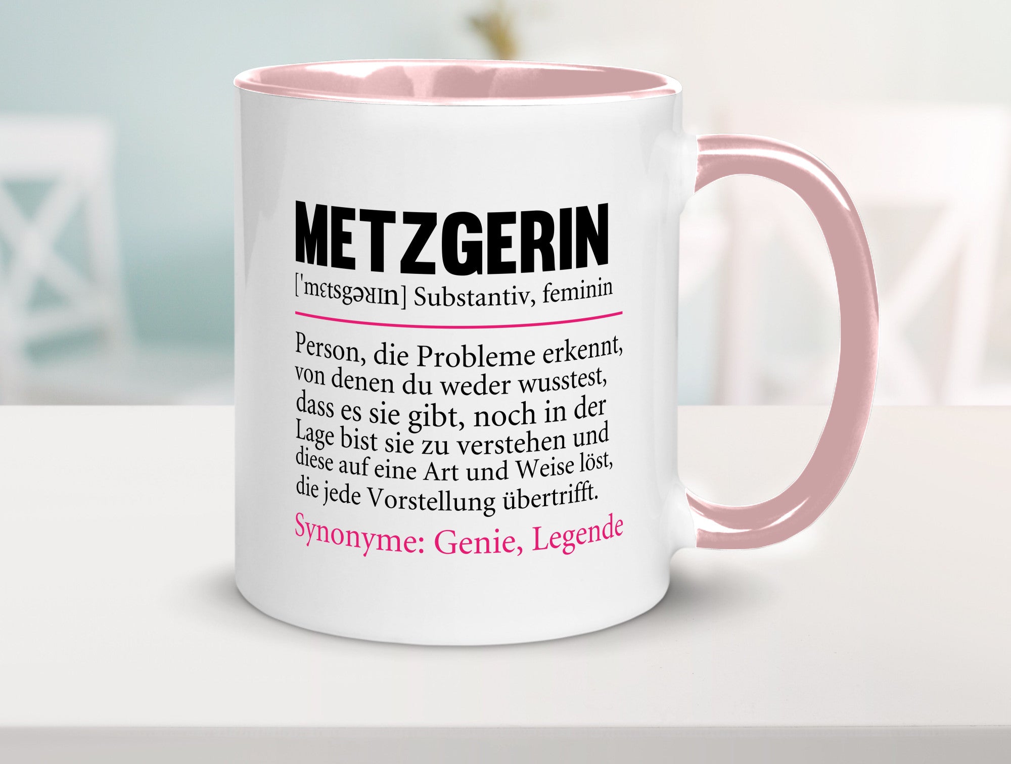 Metzgerin | lustig Fleischerin Humor v2 lustiger Spruch Geschenk Geschenkidee