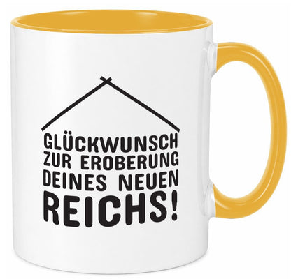 Neue Wohnung | Hausbesitzer Tasse Umzug Eigenheim Humor Geschenkidee