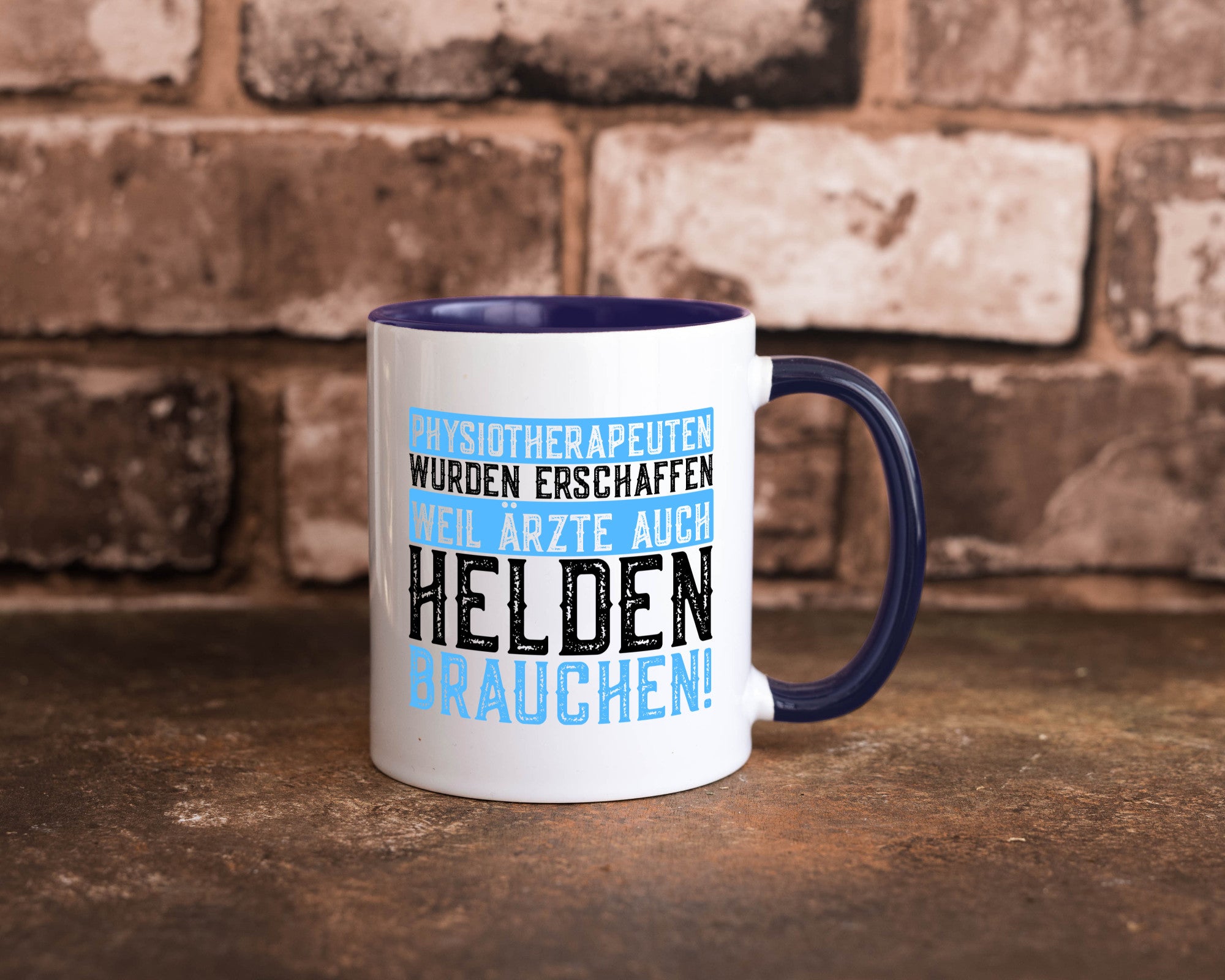 Physiotherapeut | Helden Therapeutin lustiger Spruch Humor Geschenkidee Tasse