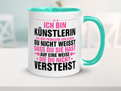 Löse Probleme: Künstlerin | Kunst v2 Geschenkidee Humor Tasse