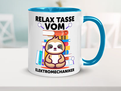 Relax Tasse: Elektromechaniker | Mechaniker Geschenk Humor Geschenkidee