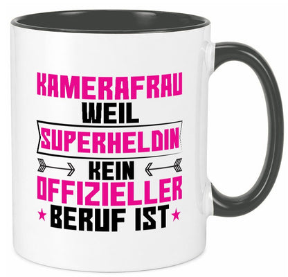 Superheldin Kamerafrau | Kamera lustig Humor Geschenkidee Geschenk Tasse