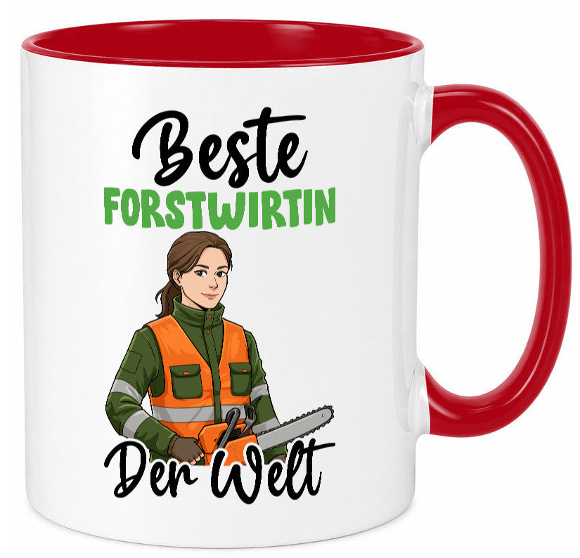 Beste Forstwirtin | Forst Wirtin v2 lustig Humor Geschenkidee Geschenk Tasse
