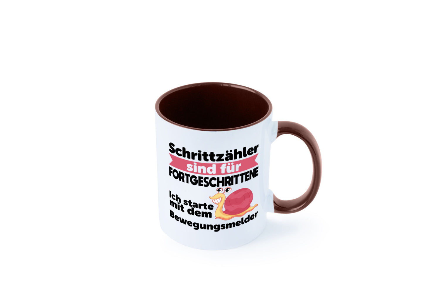 Schrittzähler Fortgeschrittene, Bewegungsmelder | Schnecke Geschenk Humor