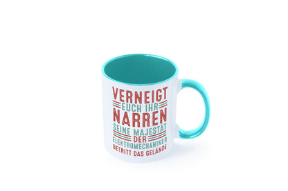 Verneigt euch: Elektromechaniker | Mechaniker v2 Geschenkidee Humor Tasse