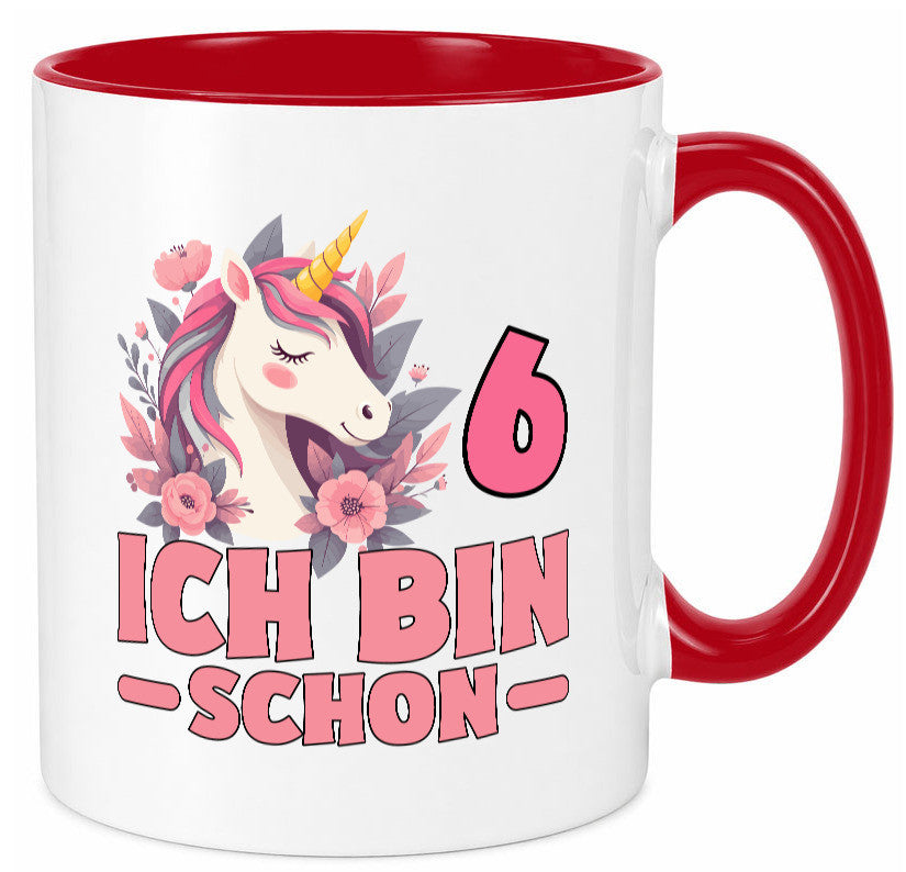 6. Geburtstag | 6 Jahre Einhorn bin schon Mädchen Geschenk Geschenkidee