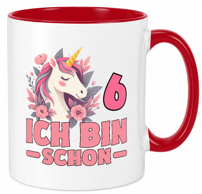 6. Geburtstag | 6 Jahre Einhorn bin schon Mädchen Geschenk Geschenkidee
