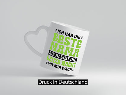 Beste Mama | Wach bleiben Filmeabend mit Humor Familie Geschenkidee Tasse