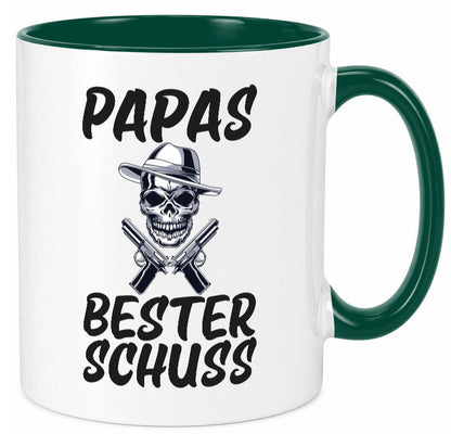 Papas bester schuss | Vatertag Papa der Welt Humor Familie Geschenkidee Tasse