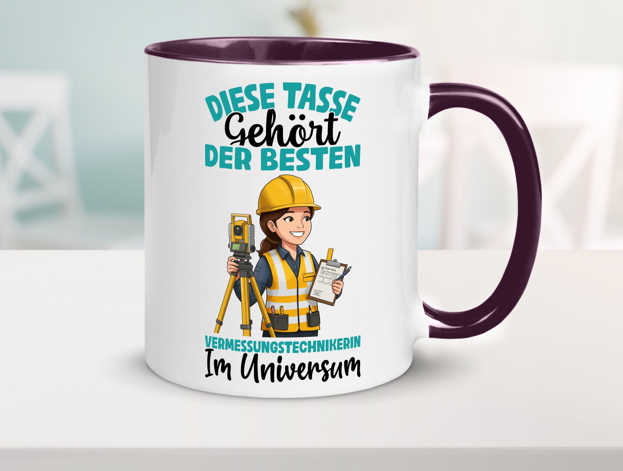 Im Universum: Vermessungstechnikerin | Techniker lustiger Spruch Geschenk Humor