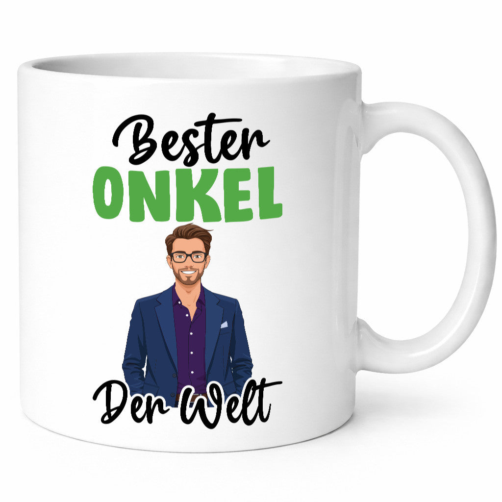 Bester Onkel | Neffe Bruder Familie Humor Geschenkidee Tasse