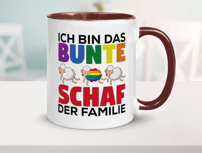 LGBTQ+ Tasse | Buntes Schaf Regenbogen Humor Geschenkidee