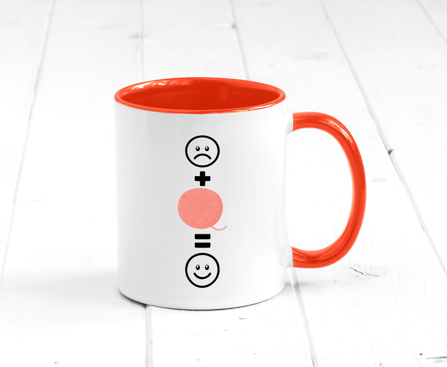 Wolle | Häkeln |Glücklich Geschenk Humor Geschenkidee lustiger Spruch Tasse