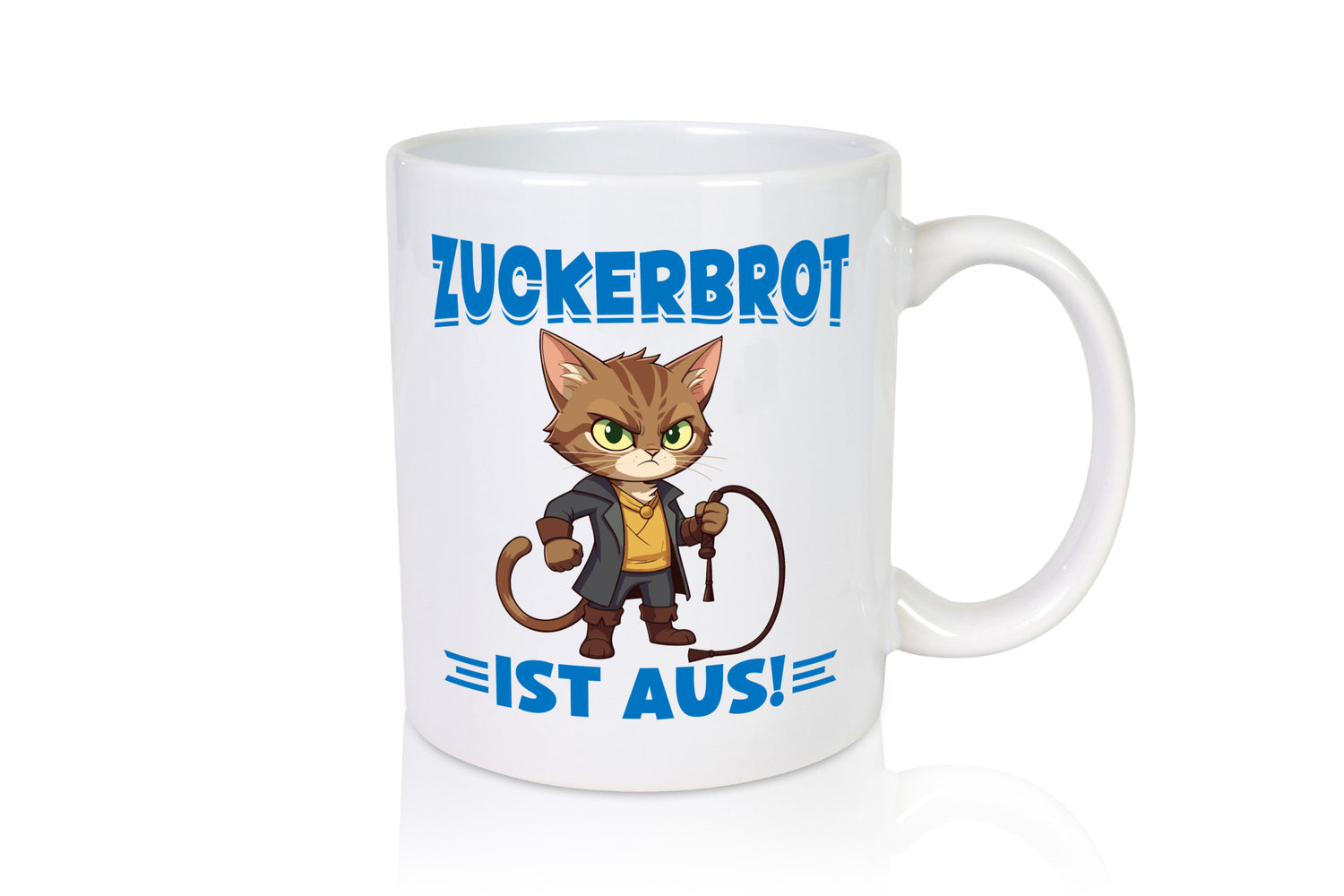 Zuckerbrot ist aus | Katze mit Peitsche Geschenk Tierliebhaber Humor lustiger