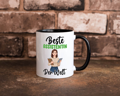 Beste Assistentin | Assistenz Hilfskraft v2 Geschenkidee Humor Tasse