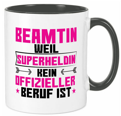 Superheldin Beamtin | Verbeamtung öffentlicher Dienst Geschenkidee Humor Tasse