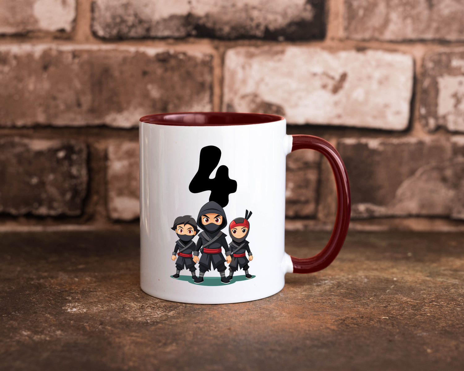 4. Geburtstag | 4 Jahre Ninja lustig Geschenkidee Geschenk Tasse