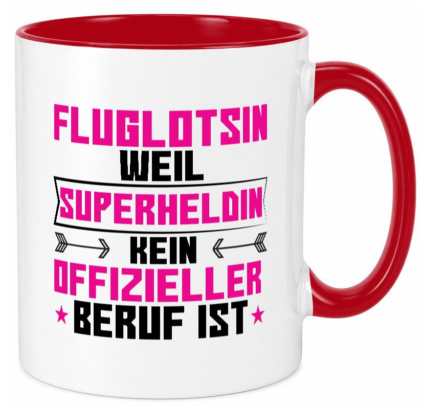 Superheldin Fluglotsin | Flughafen Flugverkehr Geschenkidee Humor Tasse