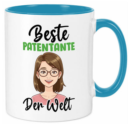 Beste Patentante | Tante lustiger Spruch Geschenk Humor Geschenkidee Tasse
