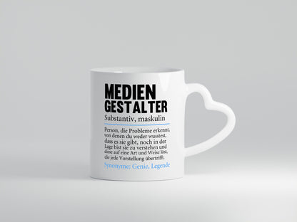 Mediengestalter | Berufe Medien Humor v2 Arbeit Kollegen Büro Geschenkidee Tasse