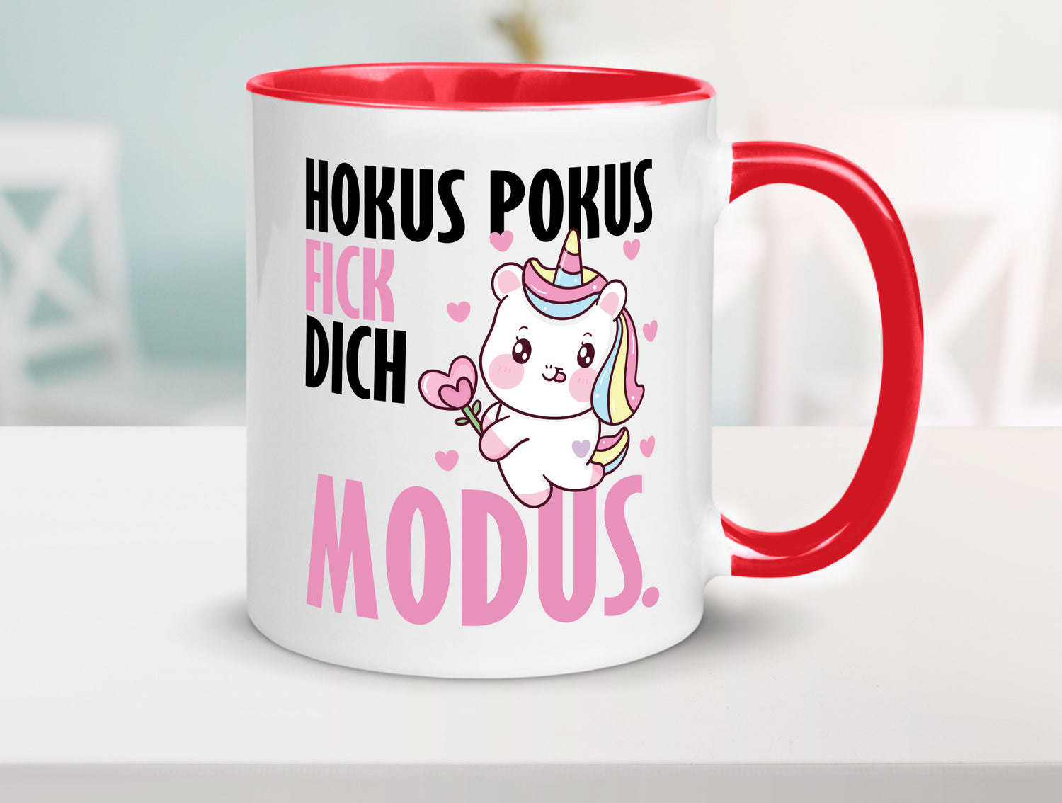 Hokus Pokus lustiger Spruch Geschenk Humor Geschenkidee Tasse