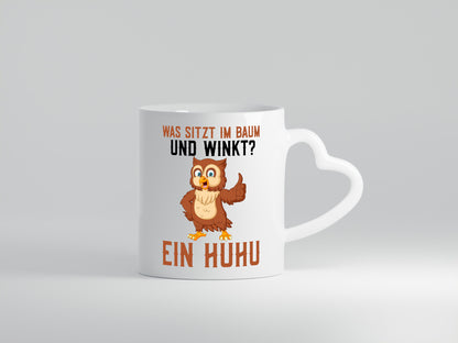 Was sitzt im Baum | Uhu Comic Eule Witz Geschenk Humor Geschenkidee lustiger