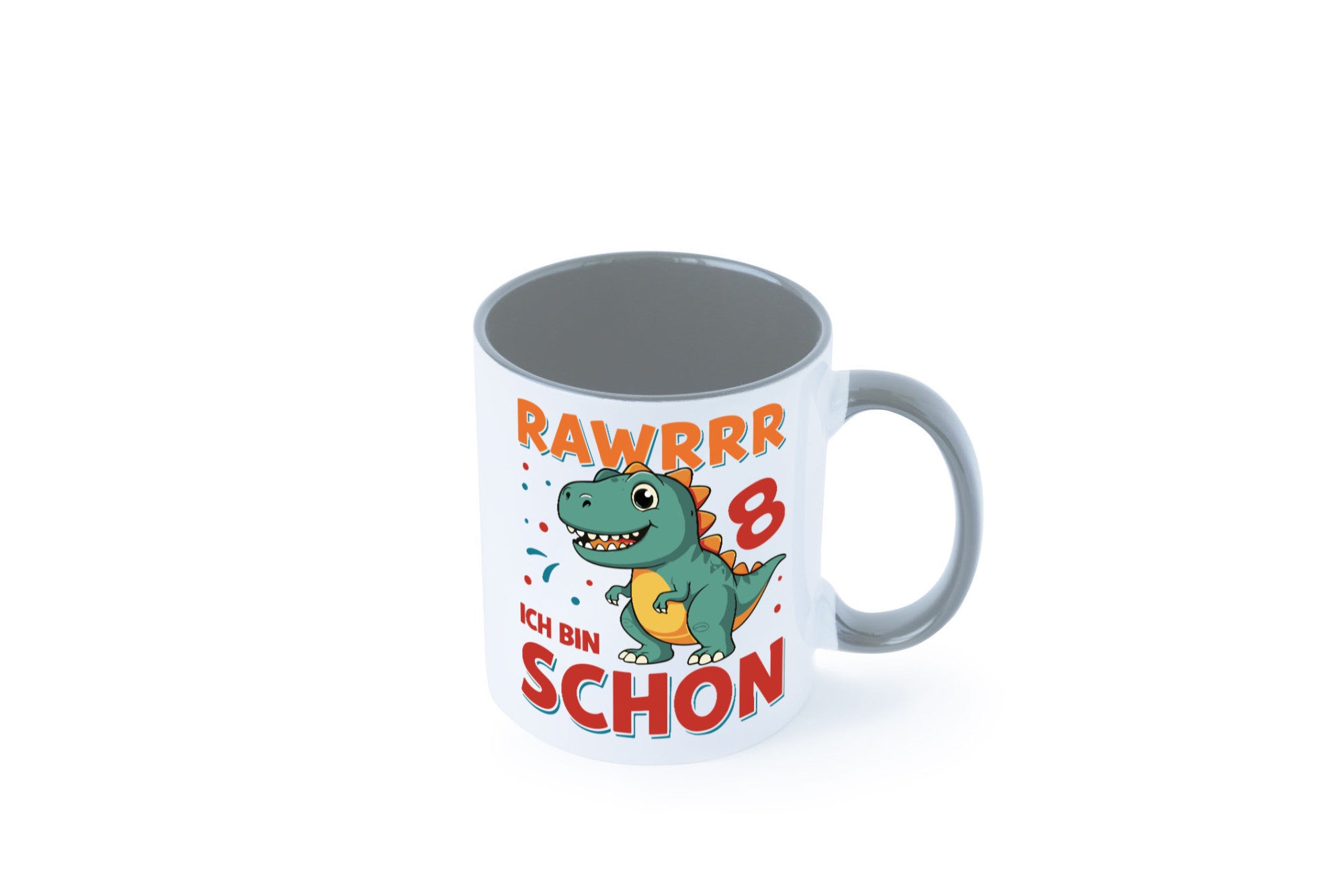 8. Geburtstag | 8 Jahre Raw ich bin schon T-Rex Geschenk Geschenkidee lustiger