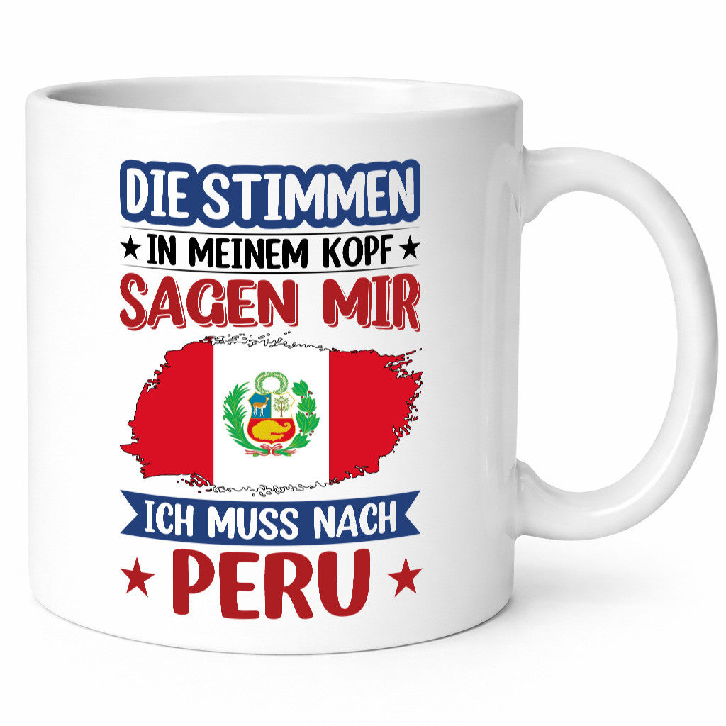 Peru | Urlaub Stimmen in meinem Kopf Traumland v2 lustiger Spruch Geschenk