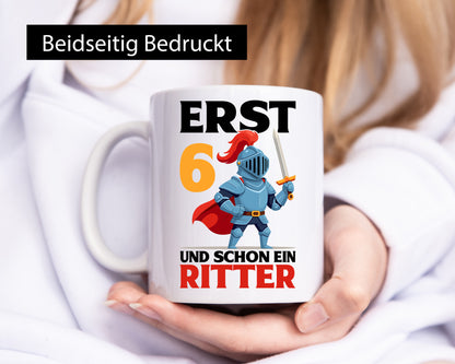 6. Geburtstag | 6 Jahre und schon ein Ritter lustige Geschenkidee Geschenk Tasse