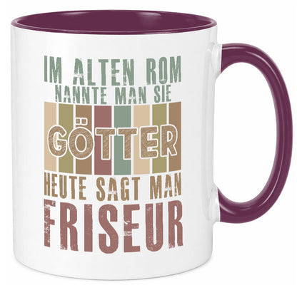 Heute sagt man: Friseur | Frisör Geschenkidee Humor Tasse