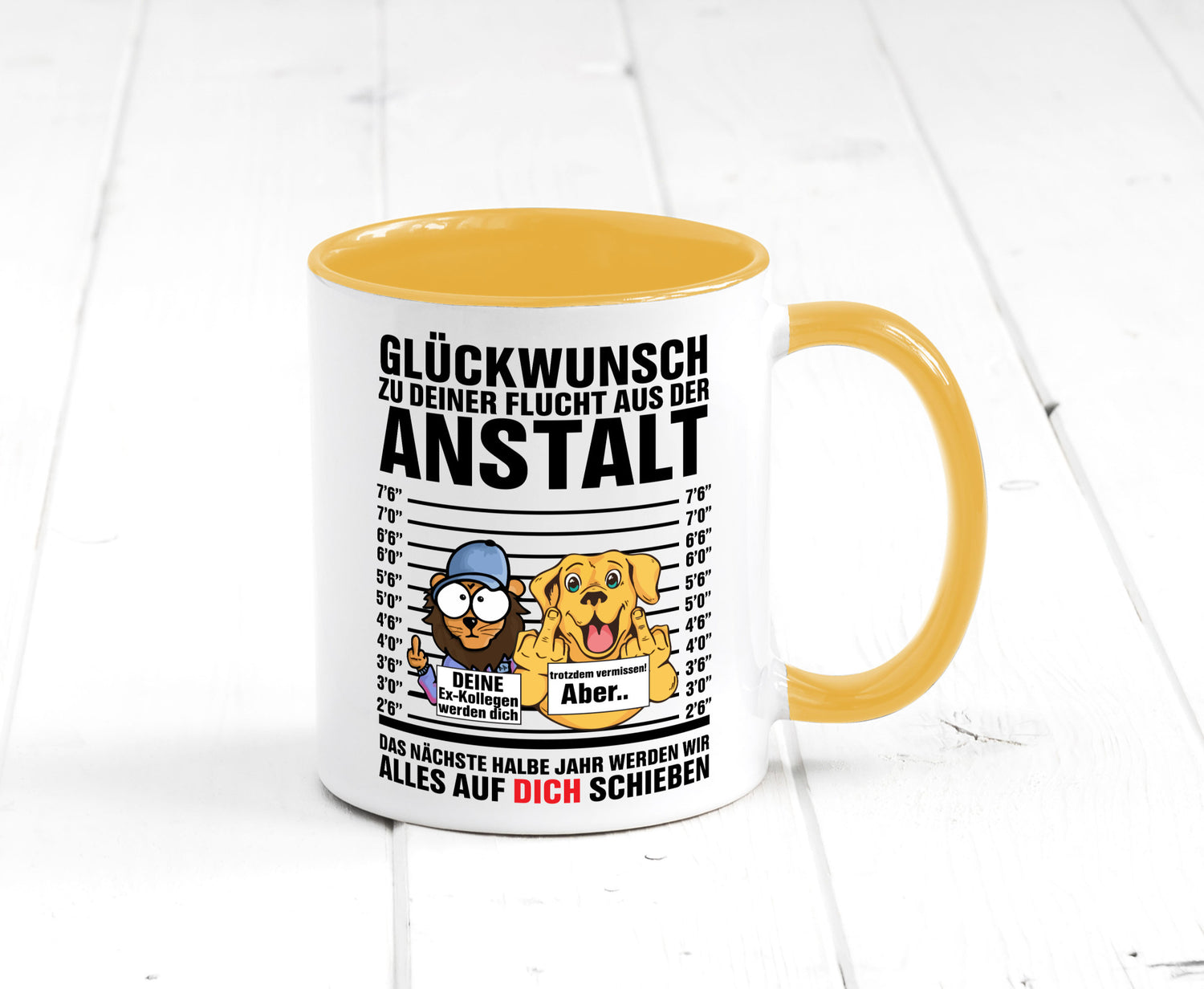 Glückwunsch zu deiner Flucht | Abschiedgeschenk v3 Geschenk Humor Geschenkidee