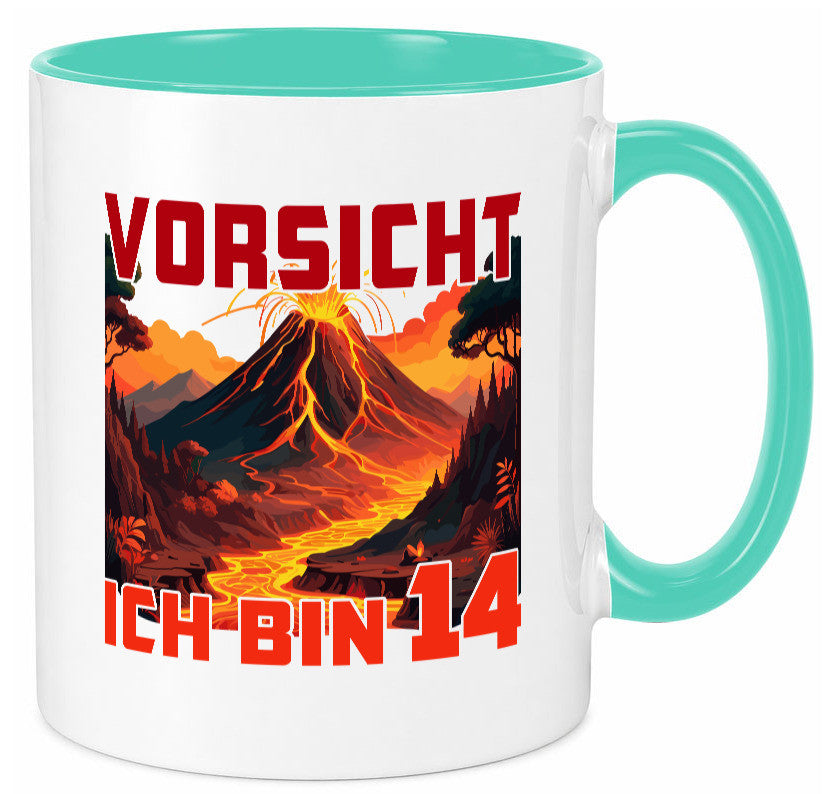 14. Geburtstag | 14 Jahre Vulkanausbruch Vulkan Geschenkidee Humor Tasse