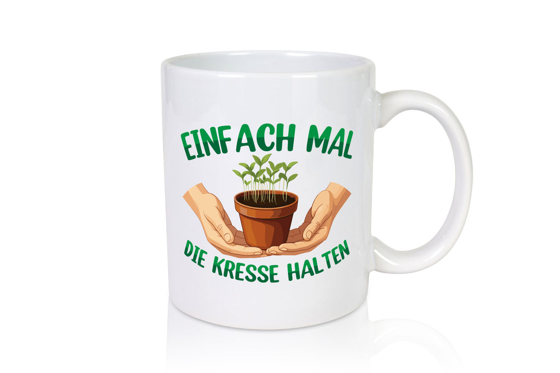 Einfach mal die Kresse halten | Garten v2 Geschenk Humor Geschenkidee lustiger Tasse