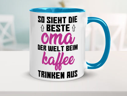 Beste Oma der Welt | Großmutter Tasse lustiger Spruch Geschenk Familie