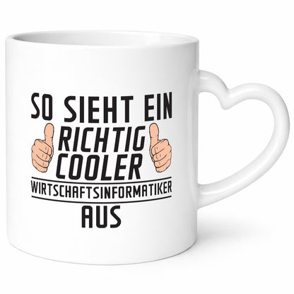 Richtig Coole Wirtschaftsinformatikerin | Wirtschaft v2 Geschenkidee Humor Tasse