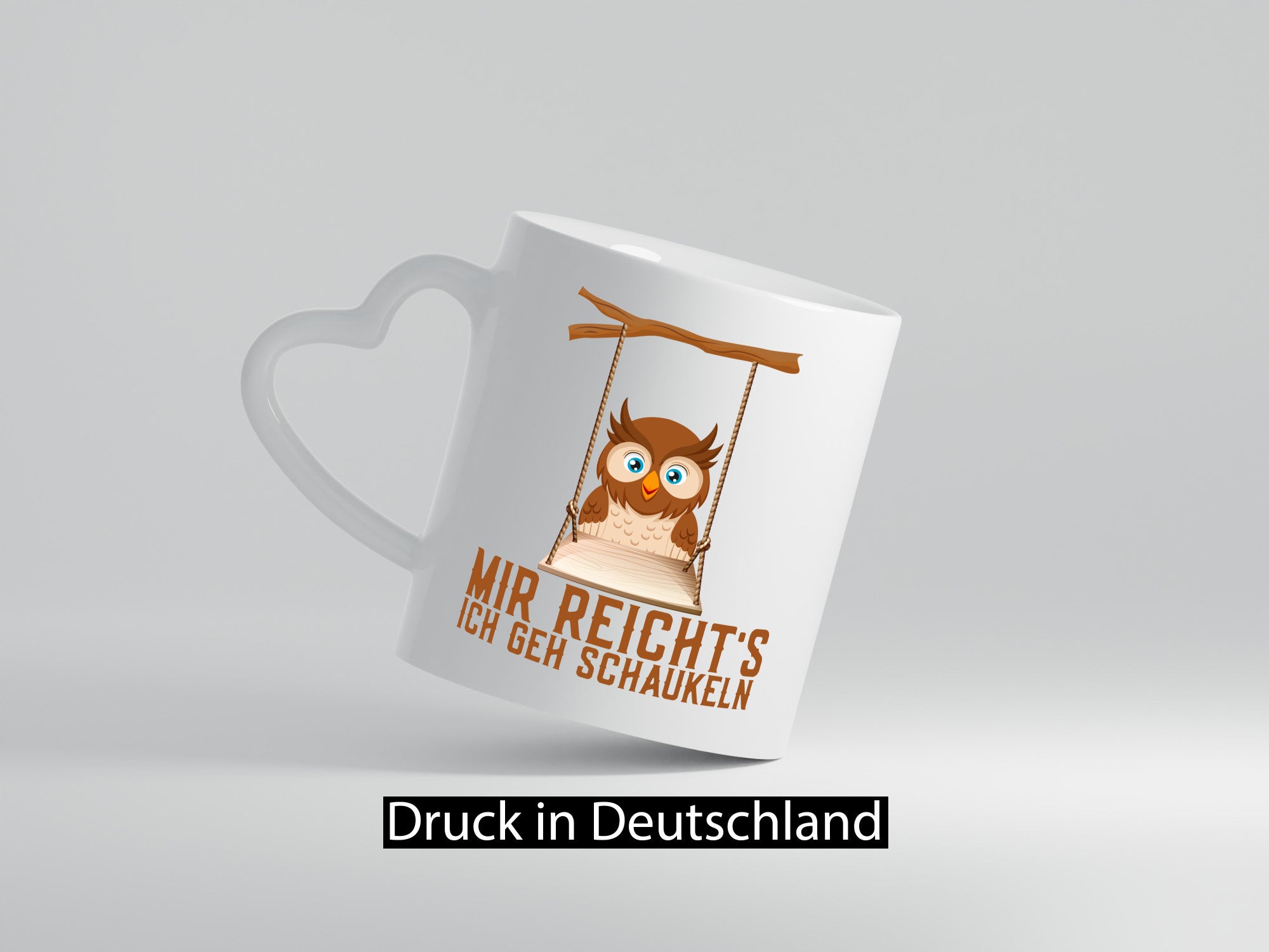 Mir reichts ich geh schaukeln | Eule Comic Arbeit Geschenkidee Kollegen Büro