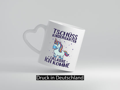 Kindergarten, jetzt 1. Klasse | Einhorn Geschenkidee Humor Tasse